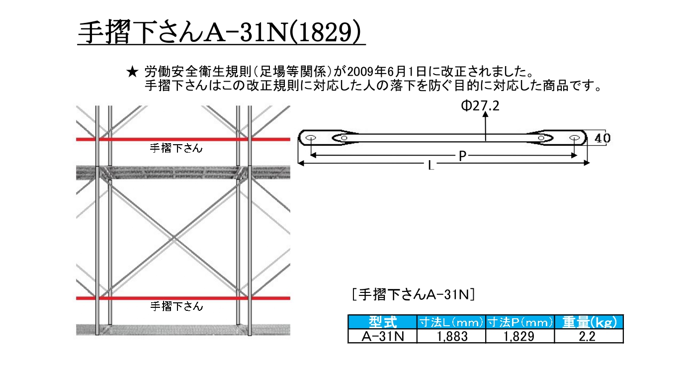 手摺下さんA-31N